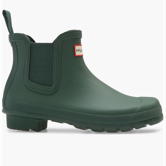 Hunter Shoes - Hunter Women's Original Chelsea Boots Dark Olive Size 7 Waterproof Rain Boot